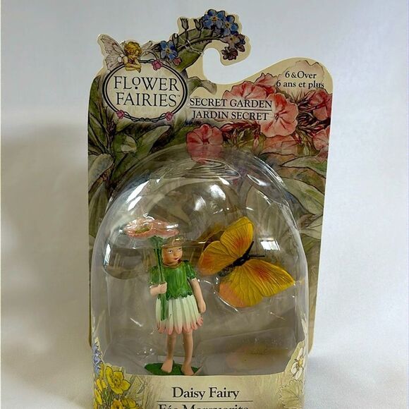 Flower Fairies Daisy Fairy Secret Garden with Fairy Flower and Yellow Butterfly - Picture 2 of 10